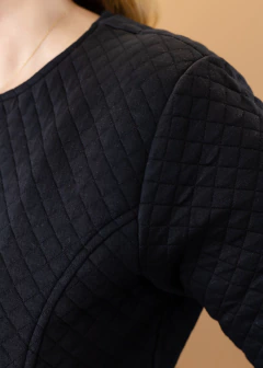 Casaco Leme preto - Cleusa Boutique