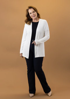 Cardigan Mauá off white - Cleusa Boutique