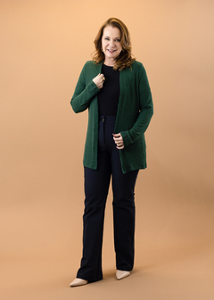 Cardigan Mauá verde - Cleusa Boutique