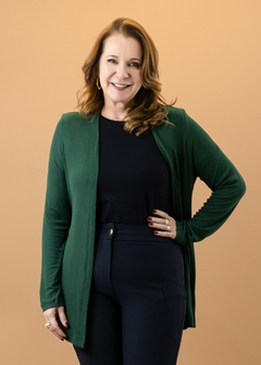 Cardigan Mauá verde - loja online