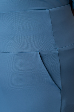 Imagem do Conjunto (Calça Paris azul jeans + Blusa Orquídea azul jeans)