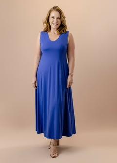 Vestido Íris azul royal