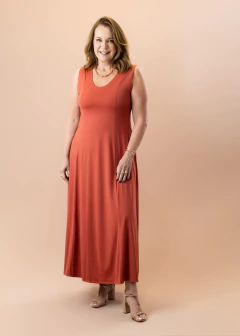 Vestido Íris telha - loja online