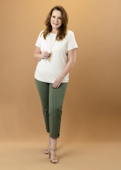 Blusa Lírio bege - loja online