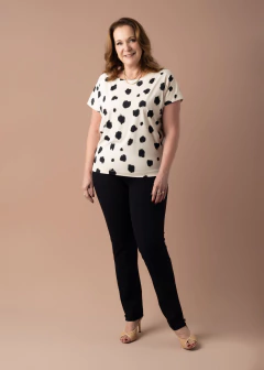 Blusa Avenca preta - Cleusa Boutique