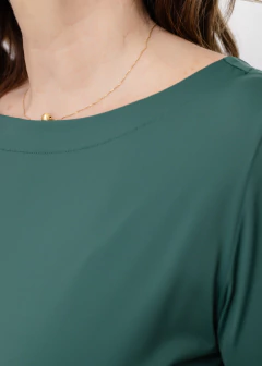 Blusa Begônia verde escuro - Cleusa Boutique