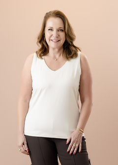 Blusa Ciclame bege - Cleusa Boutique