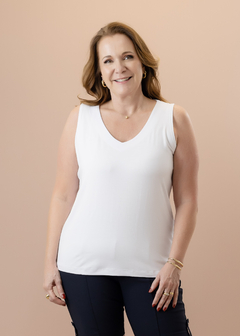 Blusa Ciclame branca - comprar online