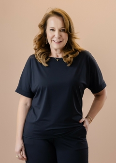 Blusa Petúnia preta - Cleusa Boutique