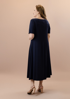 Vestido Água azul marinho - comprar online