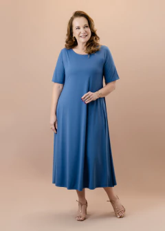 Vestido Água azul jeans - comprar online