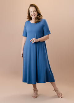 Vestido Água azul jeans - loja online