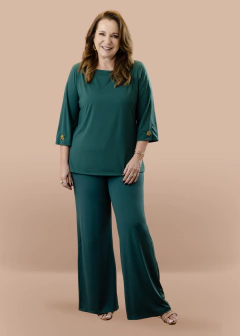 Blusa Begônia verde escuro - loja online