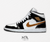 Air Jordan 1 Mid SE Patent 'Black Metallic Gold'