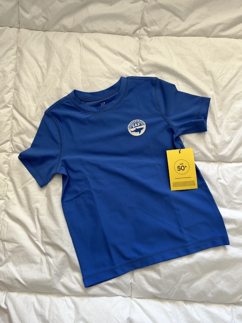 Remera manga corta azul UV +50FPS #K046