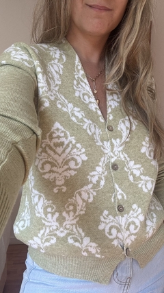 Cardigan Sinaloa Verde - Catalina Indumentaria