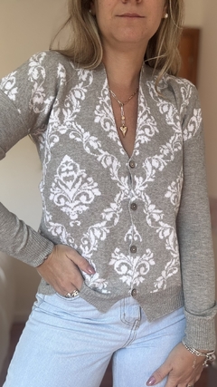 Cardigan Sinaloa Gris - comprar online