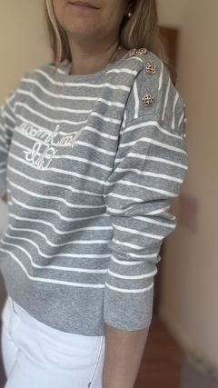 Sweater Mali IMPORTADO Gris - Catalina Indumentaria