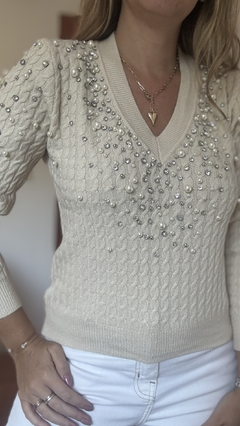 Sweater Barcelona Beige IMPORTADO - Catalina Indumentaria