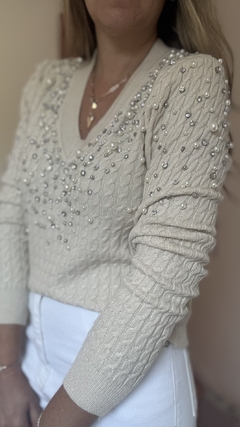Sweater Barcelona Beige IMPORTADO en internet