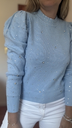 Sweater Cuenca Celeste IMPORTADO en internet