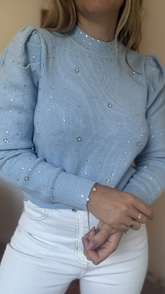 Sweater Cuenca Celeste IMPORTADO - tienda online
