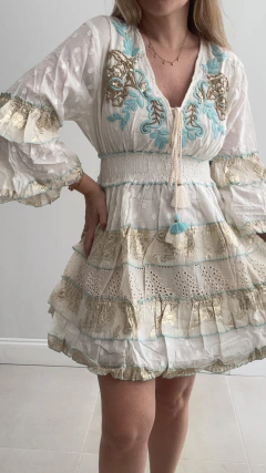 Vestido Indiana Celeste IMPORTADO - comprar online