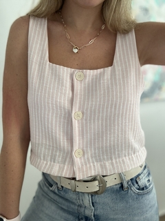 Blusa Luz Rayada Rosa - comprar online