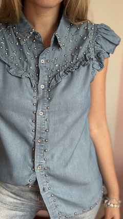 Camisa Setena Denim - Catalina Indumentaria