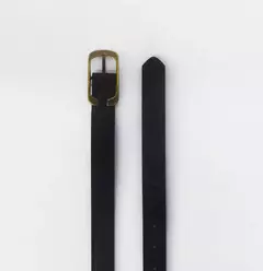 Cinto labrado hebilla gastada negro - comprar online