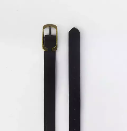 Cinto labrado hebilla gastada negro - comprar online