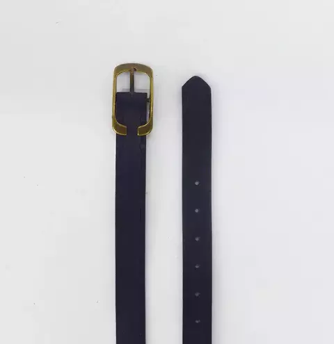 Cinto labrado hebilla gastada azul - comprar online