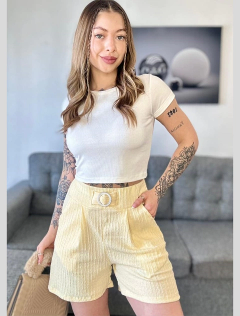 SHORT EN HAWAI ELASTIZADO TRE - comprar online