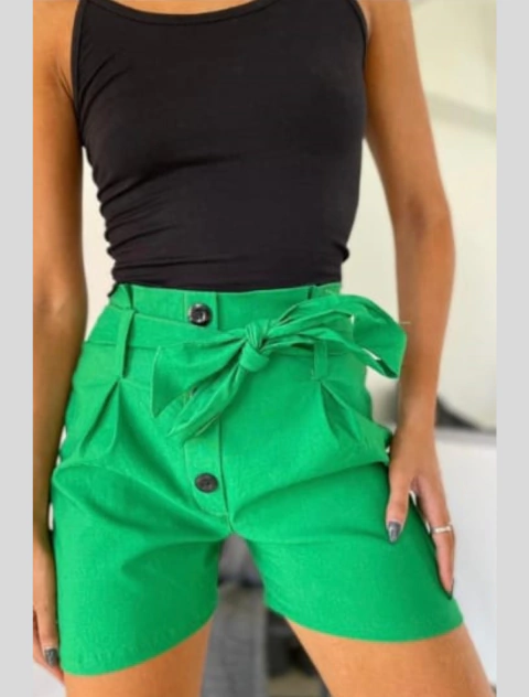 SHORT CON LAZO EN BENGALINA TRE - comprar online