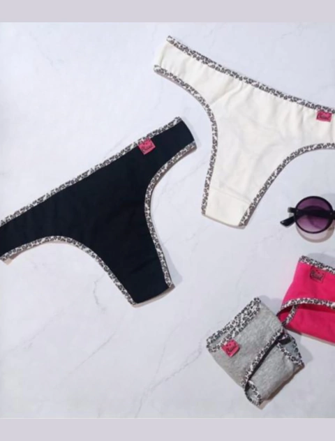 PACK X3 BOMBACHAS LESS EN ALG CON LYCRA CON BORDE PRINT