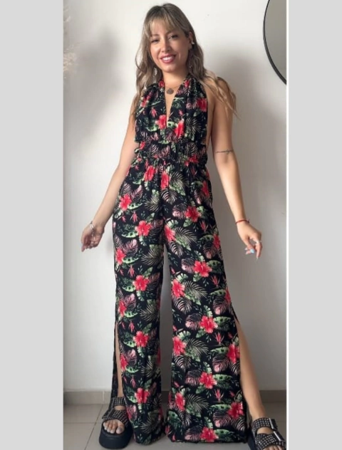 MONO LARGO JULIETA ESTAMPADO EN LINO PA - comprar online