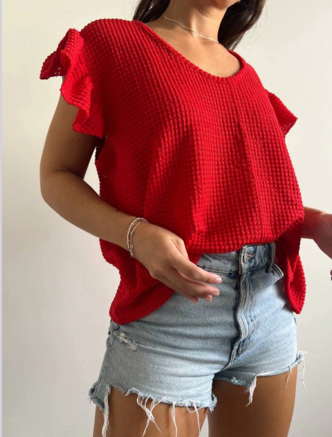 REMERA DORA EN CROCHET CON LYCRA RJ - comprar online