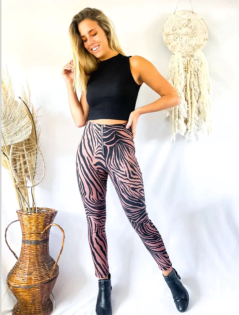 PANTALON SANTANA EN BENGALINA ESTAMPADA - comprar online