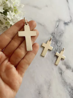 Cruz Lisa (plata) - comprar online