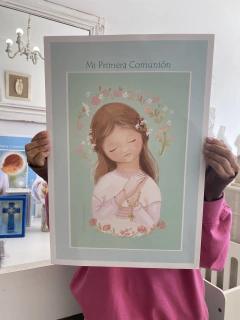 Cartel Comunión Estampitas VB (varios diseños) en internet