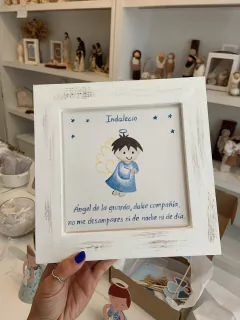 Cuadrito azulejo angel de la guarda PERSONALIZADO (POR ENCARGUE) en internet