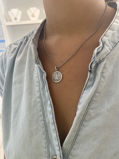 Medalla Virgen de fátima (plata)