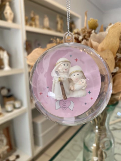 Adorno mini pesebre esfera