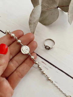 Pulsera decenario centro VN (plata) N5
