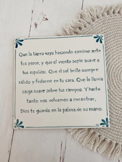 Azulejo oración irlandesa