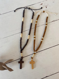 Rosario madera regulable