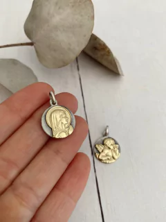 Medallas plata y oro (Virgen niña / Angelito)