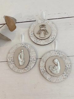 Cuneros circulares con medalla (crudo) - tienda online