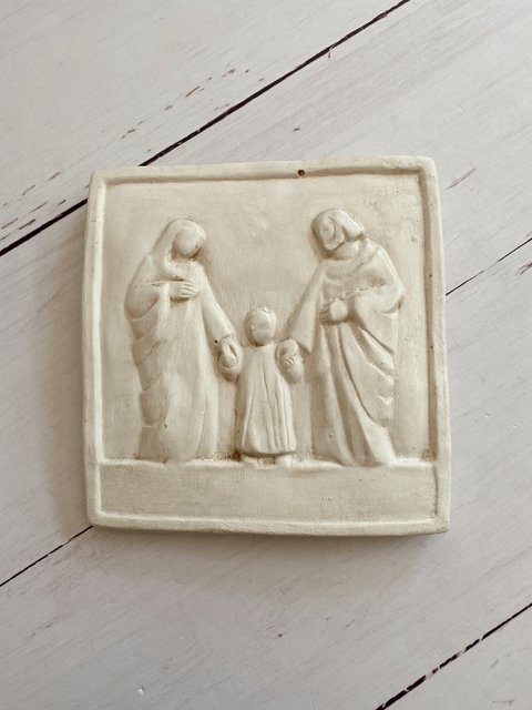 Imagen Sagrada Familia placa chica (YESO) V