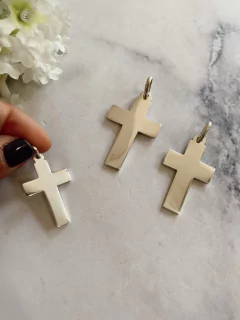 Cruz Lisa (plata) - Manantial de Luz